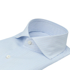 Classic Naples 170 a due shirt in light blue multiriga giza 45 cotton