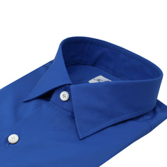 Classic Napoli 170 a due blue shirt. Egyptian giza cotton 45