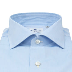 Classic regular shirt Napoli cotton giza 45 light blue 170 a due