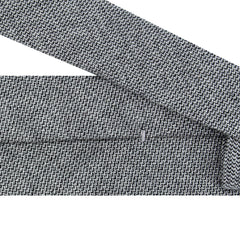 Anversa hand-finished cashmere tie. One colour grey