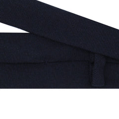 Anversa hand-finished cashmere tie. Single colour black