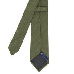 Anversa hand-finished silk tie. Various colours: Green, Bordeaux, Blue