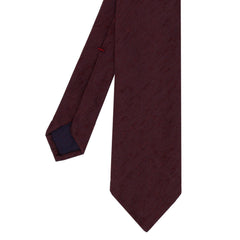 Anversa hand-finished silk tie. Various colours: Green, Bordeaux, Blue