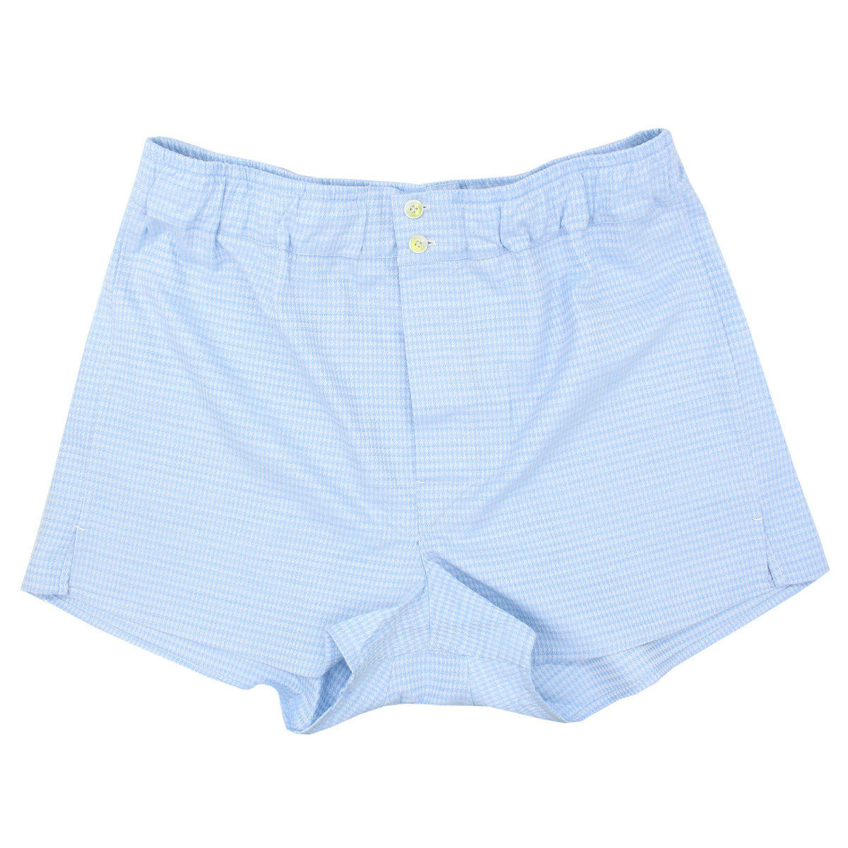 Light blue underwear boxer shorts in cotton jacqard and silk. Carlo Riva