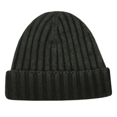 Cashmere ribbed hat