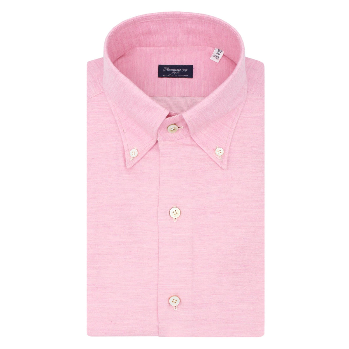 Classic Napoli cotton and cashmere shirt Carlo Riva