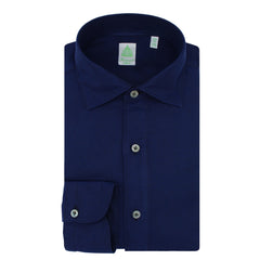 Gaeta regular sport shirt in dark green or blu flannel