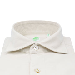 Gaeta regular sport shirt in beige cotton