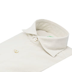 Gaeta regular sport shirt in beige cotton