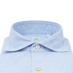 Gaeta regular sport shirt in light blue cotton