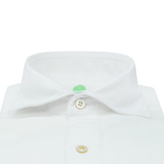 Gaeta regular sport shirt in white flannel