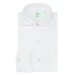 Gaeta regular sport shirt in white flannel