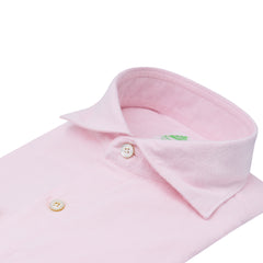 Gaeta regular sport shirt in pink cotton