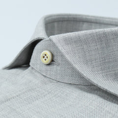 Gaeta sport shirt in cotton twill and cashmere