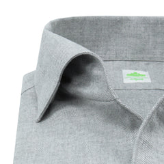 Green regular sports shirt Gaeta with ustica collar.