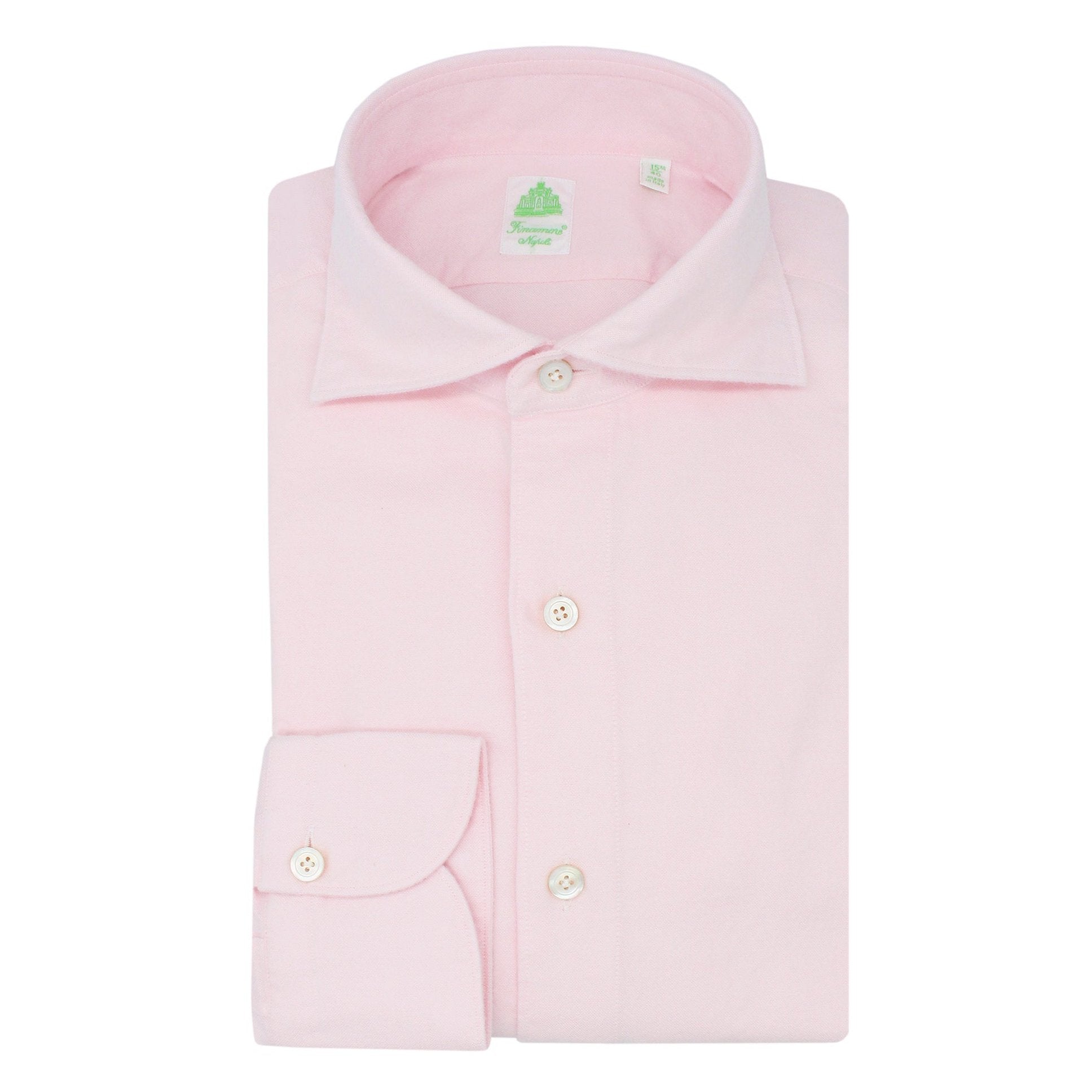 Gaeta regular sport shirt in pink cotton