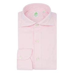 Gaeta regular sport shirt in pink cotton