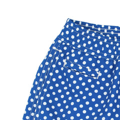 Blue and white dots beachwear. Quick-drying and multi- pockets