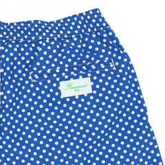 Blue and white dots beachwear. Quick-drying and multi- pockets