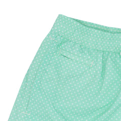 Light green beachwear with dots. Quick-drying and multi- pockets