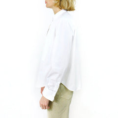 LUCE Tuxedo white cotton shirt, with pleated bib