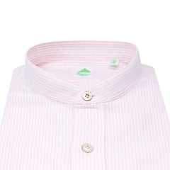 MALTA pink striped oxford cotton sport shirt