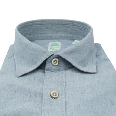 Tokyo slim cotton sport shirt with closed pocket on front