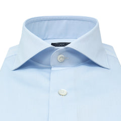 Classic slim fit shirt Milano in light blue cotton