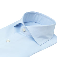 Classic slim fit shirt Milano in light blue cotton