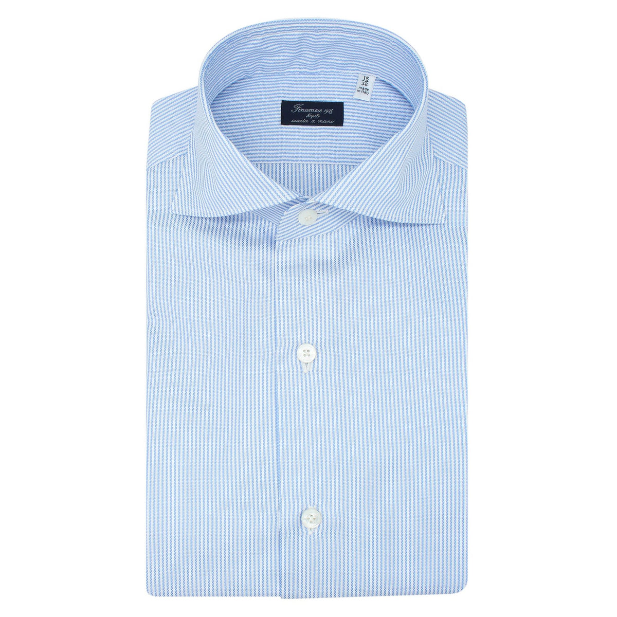 Classic Milano slim fit striped cotton shirt