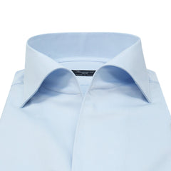 Classic slim Milano cotton shirt one piece collar