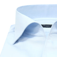 Classic slim Milano cotton shirt one piece collar