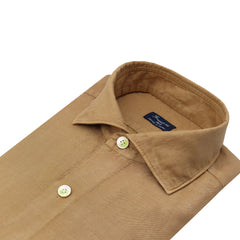 Classic slim Milano cotton garment dyed shirt. Carlo Riva