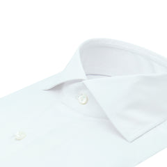 Classic Naples white regular fit stretch shirt. Without arriccio