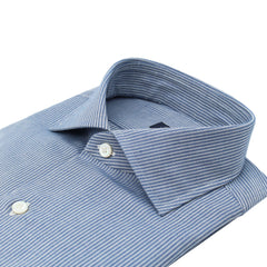 Classic striped cotton and cashmere Napoli shirt. Carlo Riva fabric