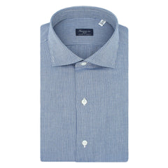 Classic striped cotton and cashmere Napoli shirt. Carlo Riva fabric