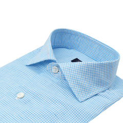 Classic Napoli linen and cotton checked shirt. Carlo Riva