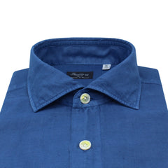 Classic Napoli shirt in linen and cotton, various colours. Carlo Riva fabric