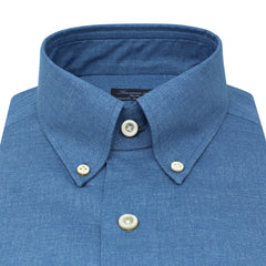 Classic regular Napoli cotton shirt with pocket. Carlo Riva fabric