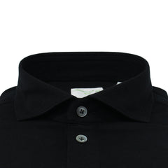 Orlando cotton and cashmere polo shirt. Blue or black