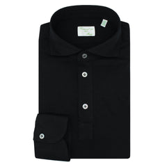 Orlando cotton and cashmere polo shirt. Blue or black