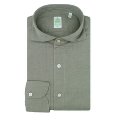 Slim fit Tokyo sports shirt in flannel