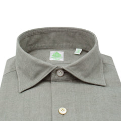 Gaeta regular sport shirt in dark green, brown or blu flannel