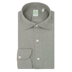 Gaeta regular sport shirt in dark green, brown or blu flannel