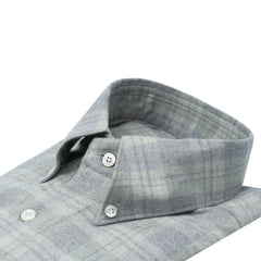 Tokyo cotton and cly checked gray sport shirt