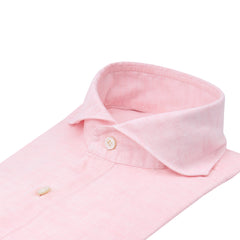 Tokyo slim fit sport shirt in light pink linen