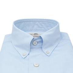 Tokyo slim shirt in light blue cotton button down collar