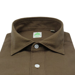 Tokyo slim fit cotton and cashmere sports shirt