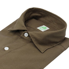 Tokyo slim fit cotton and cashmere sports shirt