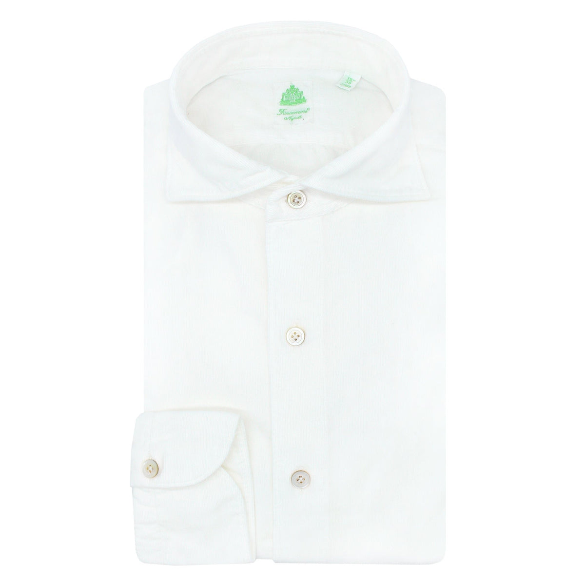 White milleraies striped velvet Tokyo slim shirt